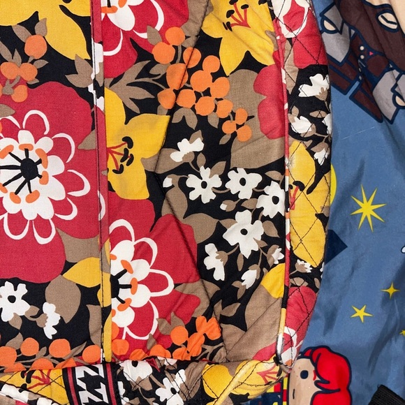 Vera Bradley Floral Backpack - Red, Yellow, Black - Picture 2 of 3